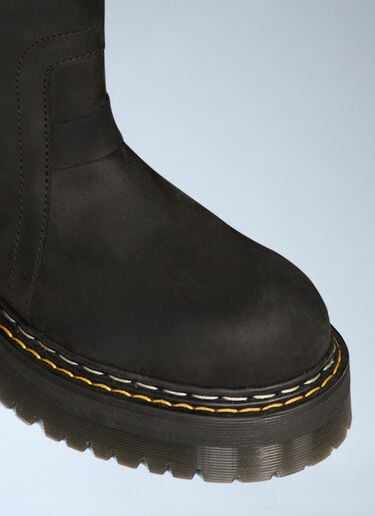 LN-CC® - Rick Owens x Dr. Martens: Quad Sole Pull On Boots - Black Rick Owens x Dr. Martens Quad Sole Pull On Boots Black rod0266002