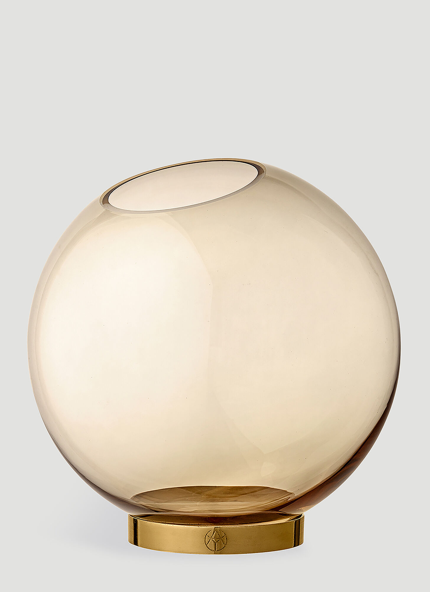 Shop Aytm Globe Vase In Brown