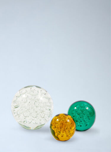 POLSPOTTEN Glass Sphere With Bubble Details Green wps0691982