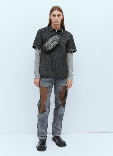 S-Marl-A Layered Shirt Diesel S-Marl-A Layered Shirt Black dsl0154015