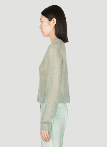 Acne Studios Mohair Knit Sweater Green acn0254013