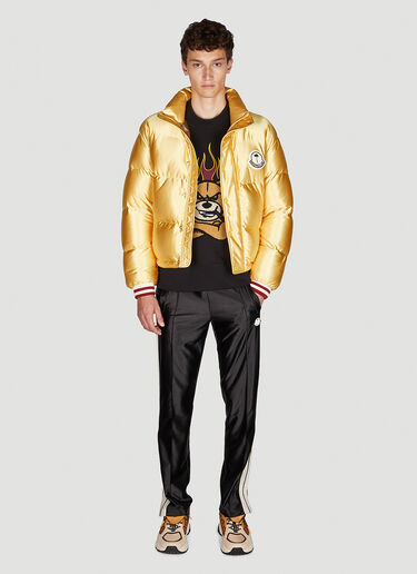 8 Moncler Palm Angels Keon Puffer Jacket Gold mpa0351001