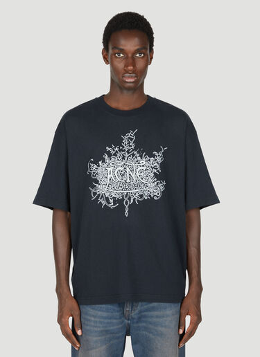 Acne Studios Glow In The Dark Logo T-Shirt Black acn0154026