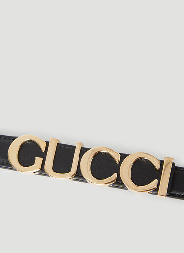 Gucci Logo Buckle Belt Black guc0253161