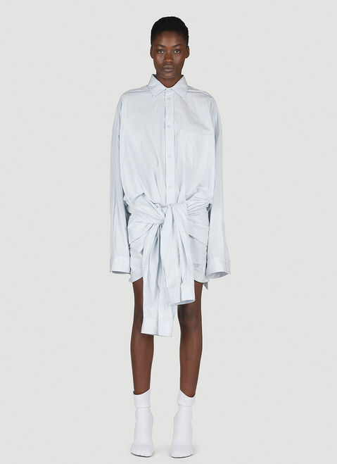 Balenciaga Double Pin-Stripe Shirt Grey bal0253004