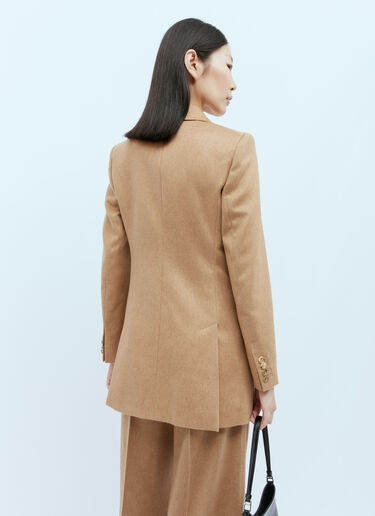 Max Mara Double Breasted Wool Blazer Camel max0254067