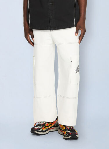LN-CC® - Off-White: Script Gd Cot Cargo Pant - White Off-White Script Gd Cot Cargo Pant White ofw0164188