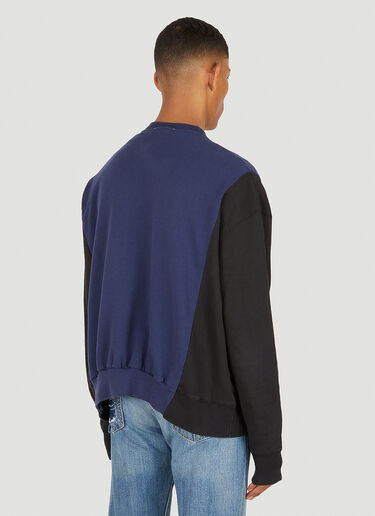 Bonum Patchwork Varsity Sweatshirt Blue bon0348016