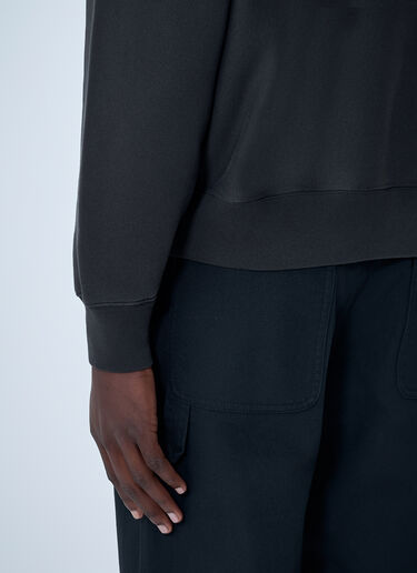 Logo Motif Hooded Sweatshirt Stüssy Logo Motif Hooded Sweatshirt Black sts0162013