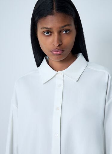 The Row Luka Shirt White row0262005