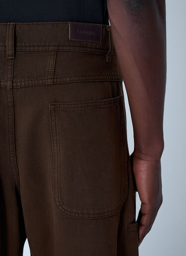 Wide-Leg Denim Trousers Lemaire Wide-Leg Denim Trousers Brown lem0164010