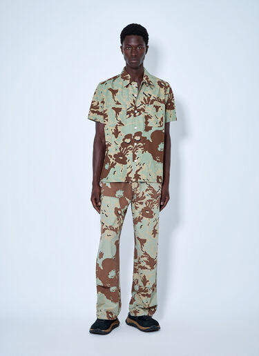 LN-CC® - NOMARHYTHM TEXTILE: Camo Flower Summer Shirt - Beige NOMARHYTHM TEXTILE Camo Flower Summer Shirt Beige nom0164002