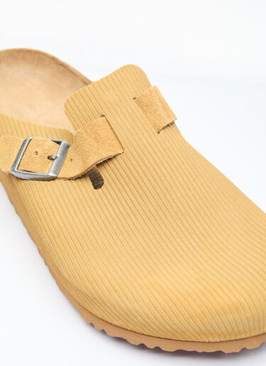 Birkenstock Embossed Boston Mules Yellow brk0156006