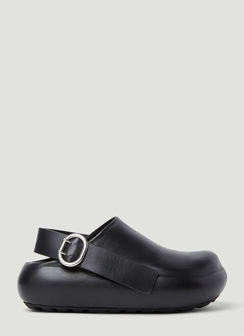 Jil Sander Platform Slingback Clogs Black jil0254009
