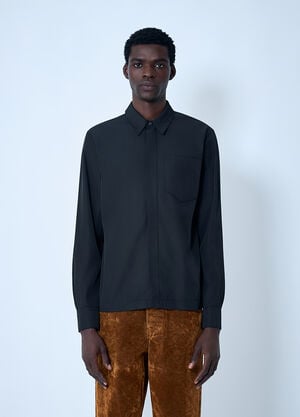 Dries Van Noten Nylon Shirt Black dvn0162008