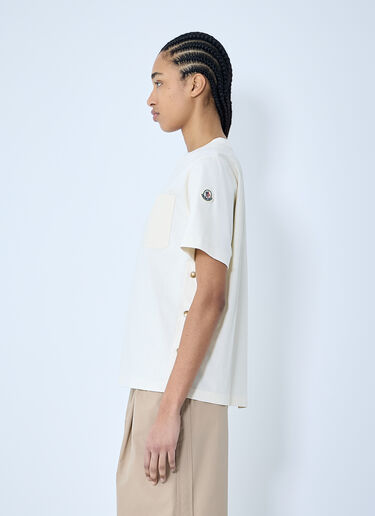 Moncler Logo Motif T-Shirt White mon0260025