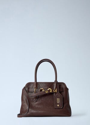 Miu Miu Adventure Nappa Leather Bag Brown miu0266003