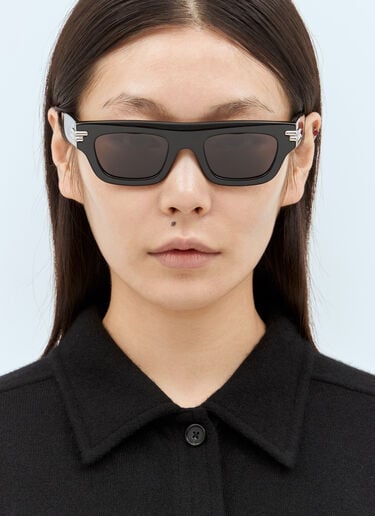 Mitre Square Sunglasses Bottega Veneta Mitre Square Sunglasses Black bos0357001