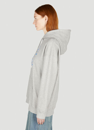 GANNI Oversized Gym Hooded Sweatshirt Grey gan0252007