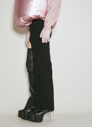 Rick Owens ニットマキシスカート ブラック ric0254009