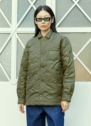 Sky High Farm Workwear Quilted Overshirt Green skh0354004