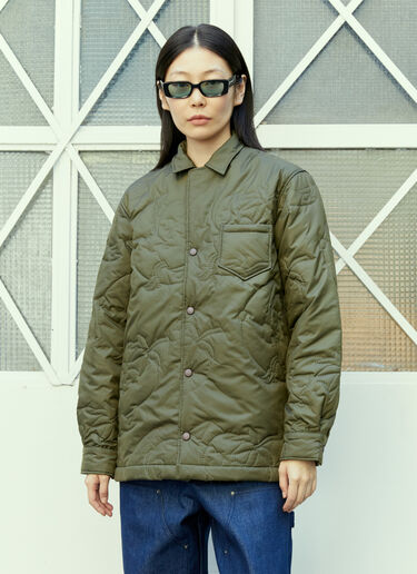 Sky High Farm Workwear 퀼티드 오버셔츠 그린 skh0354004