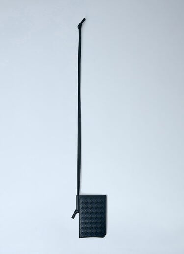 Bottega Veneta Intrecciato Piccolo Badge Holder Black bov0164004