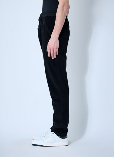 Saint Laurent Corduroy Drawstring Pants Black sla0158005