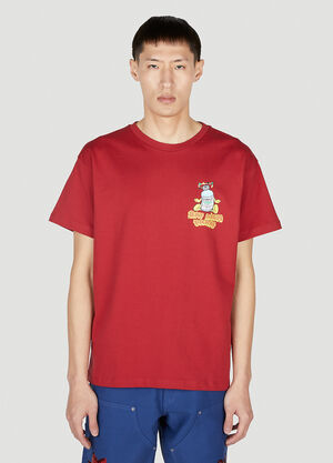 Sky High Farm Workwear Printed T-Shirt Red skh0352014