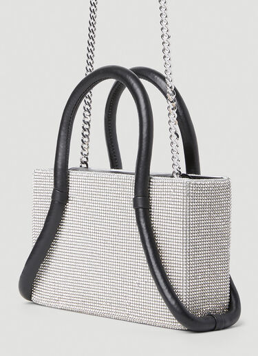 KARA Tubular Midi Shoulder Bag Silver kar0252009