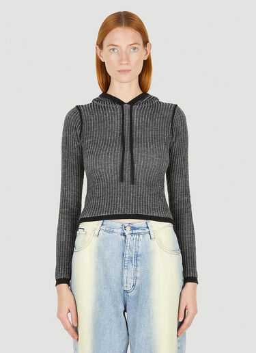 Eckhaus Latta Amoretto Hooded Sweater Grey eck0251003