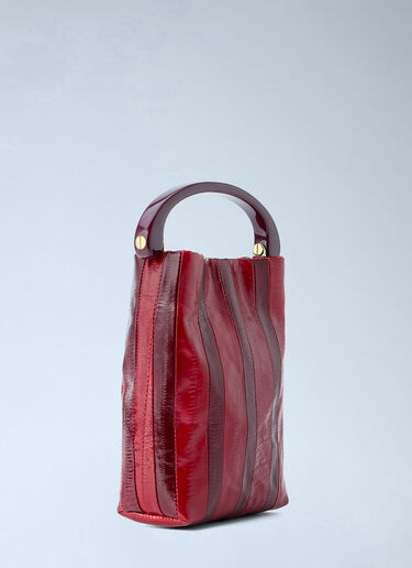 Dries Van Noten Striped Handle Handbag Red dvn0264034