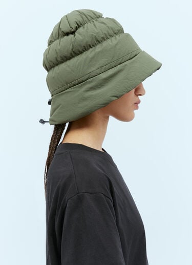Moncler x Pharrell Williams マット シャーリング バケットハット オリーブ mpw0354004