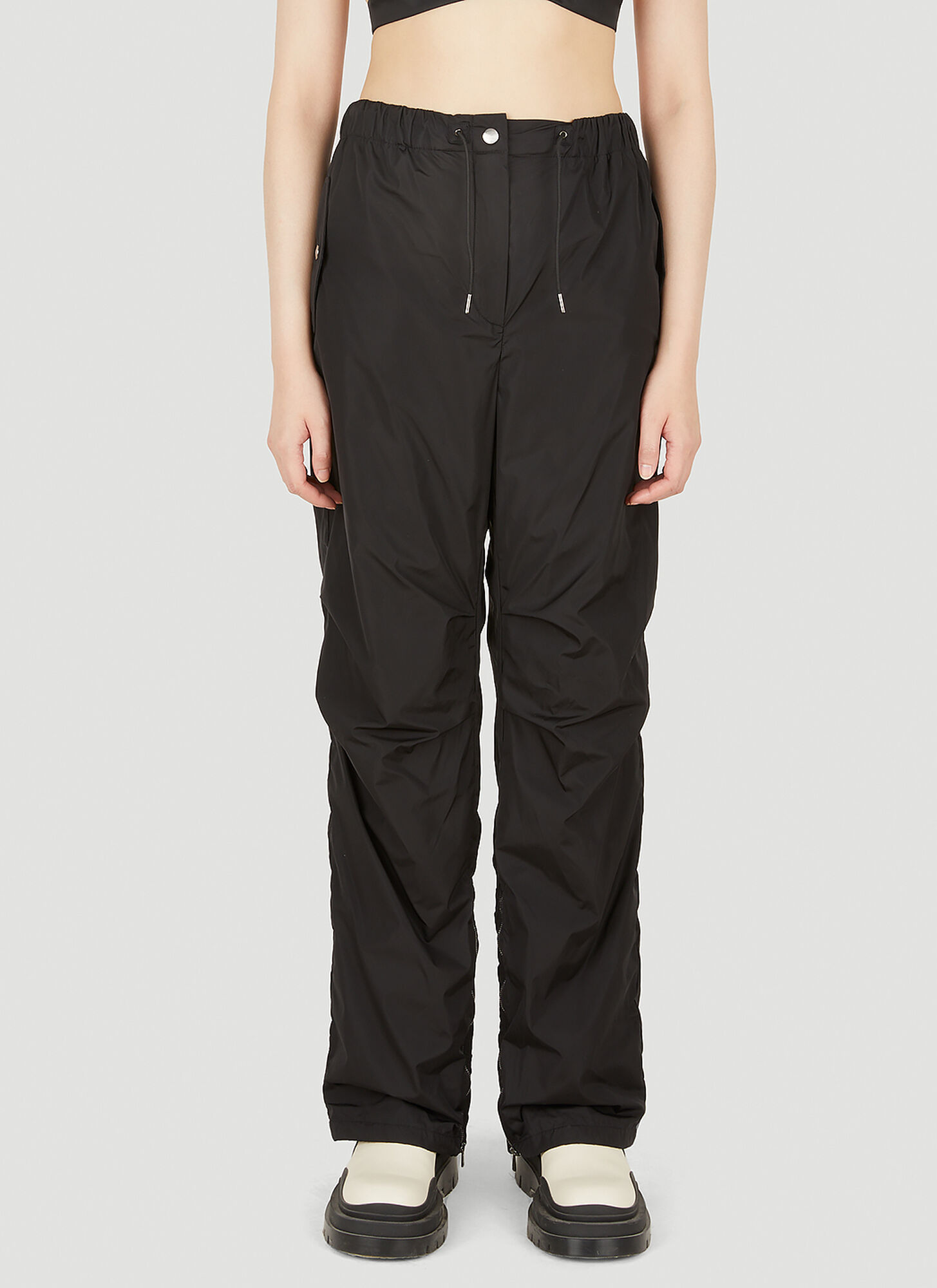 Shop Max Mara Agamia Track Pants In Black