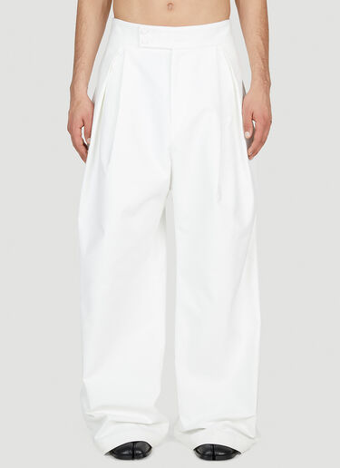 Aaron Esh Double Pleat Pants White ash0152005