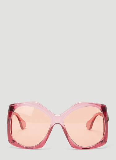 Gucci Round Frame Sunglasses Pink guc0243189