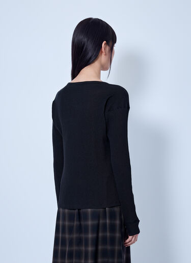 LN-CC® - Our Legacy: Gentle Henley Longsleeve - Black Our Legacy Gentle Henley Longsleeve Black our0265015