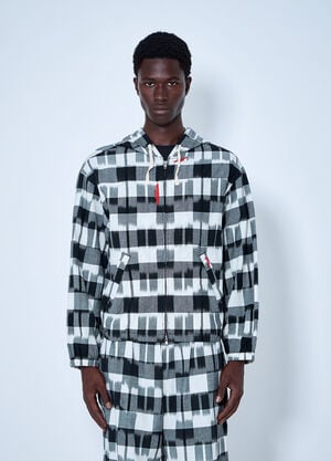 NOMARHYTHM TEXTILE Ikat Check Hoody Grey nom0164007