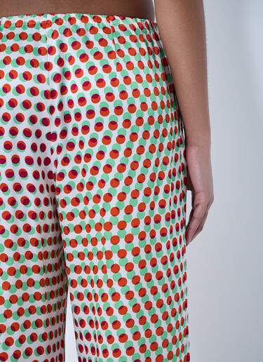 Dries Van Noten Wide-Leg Patterned Trousers Red dvn0264009