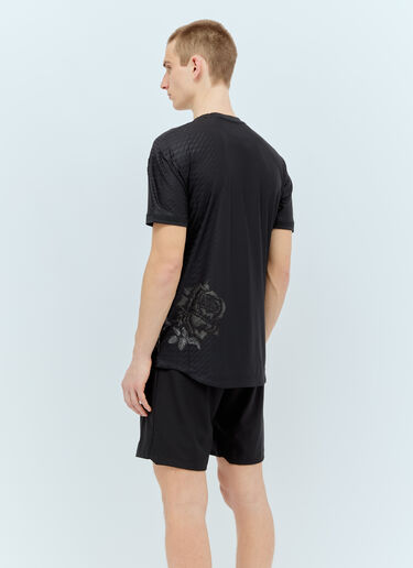 Y-3 x Real Madrid 로고 아플리케 저지 티셔츠 블랙 rma0156004