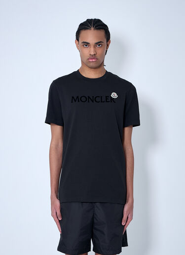 Moncler Logo Motif T-Shirt Black mon0160024