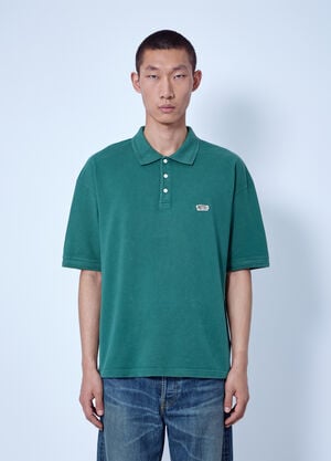 Visvim Mondo Weller S/S DMGD Polo Shirt Green vis0166010