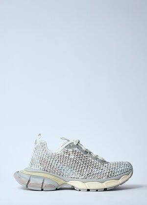 Balenciaga 3XL Fishnet Sneakers White bal0259051