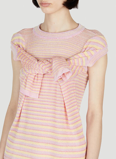 Kiko Kostadinov Gradient Multi Sleeve Top Pink kko0252010