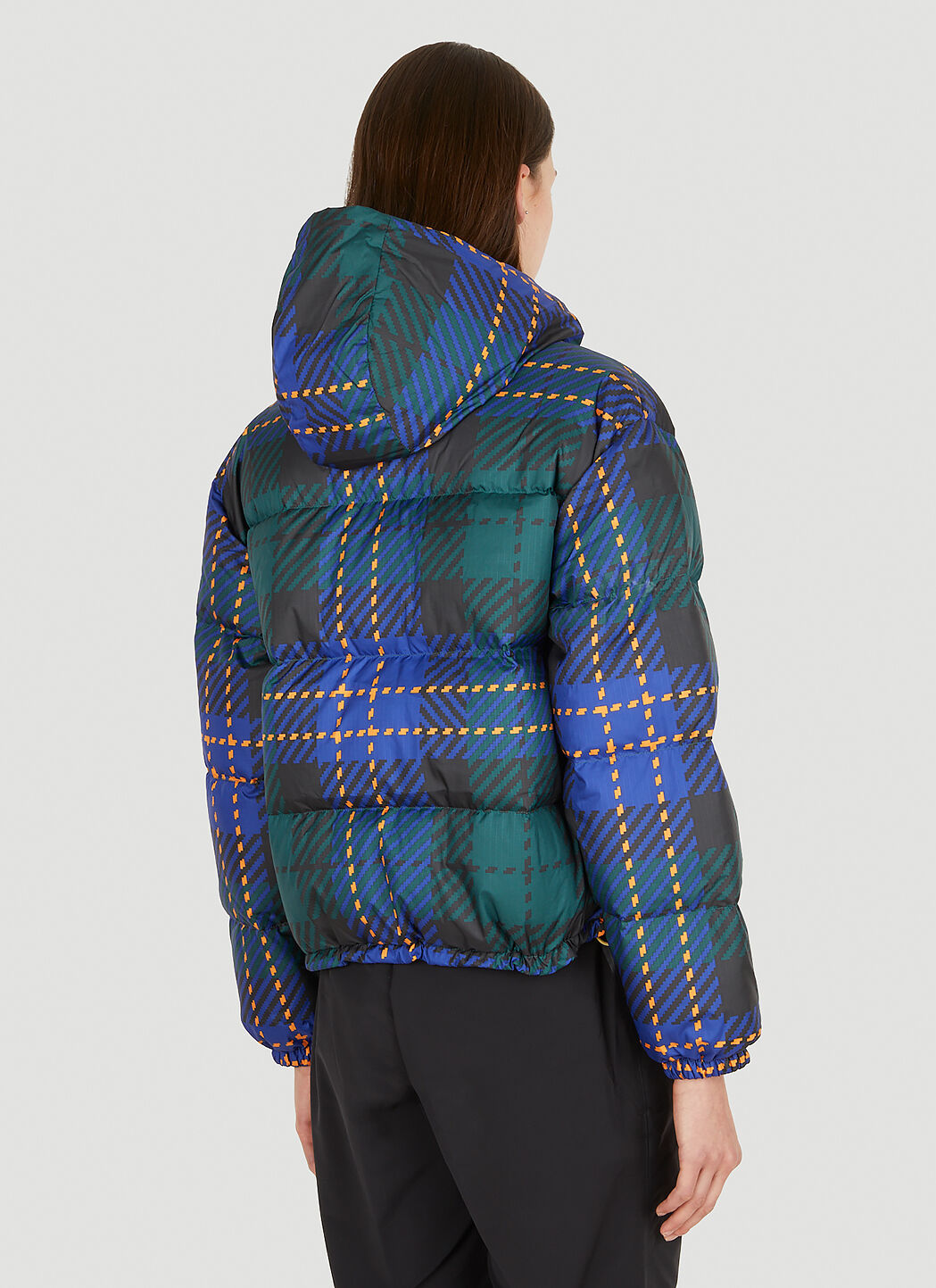 The North Face Heritage Halfdome Plaid Puffer Jacket in Blue LN CC