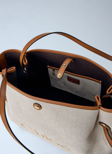 LN-CC® - Chloé: Clover Double Carry Bag - Cream Chloé Clover Double Carry Bag Cream chl0265050