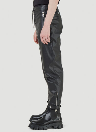Alexander McQueen 皮革长裤 黑 amq0145002