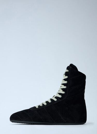 Rick Owens Quilted Minimal High Sneakers Black ric0165023