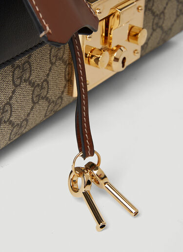 Gucci Padlock GG Print Shoulder Bag Brown guc0251263