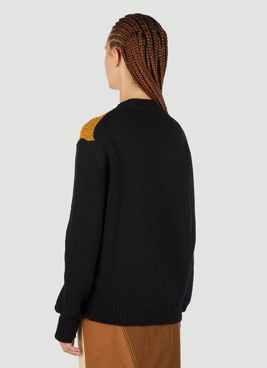 Marni x Carhartt 블렌디드 로고 인타르시아 스웨터 블랙 mca0250007